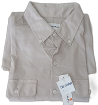 SHIRT- DARK CREAM OR CARTON COLOUR, LONGSLEEVE