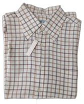 SHIRT- YELLOW AND BROWN STRIP, CHECKOUT