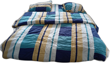 DUVET 4X6FT FLAT SET PLAIN- BLUE, GREEN, YELLOW AND WHITE COLOURS