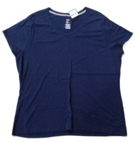 WOMEN'S T SHIRT- BLUE, SLEEVELESS