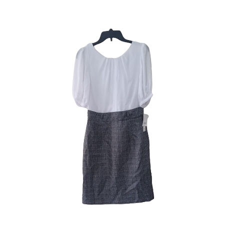 YOUNG WOMEN'S DRESS-WHITE AND ASH CHECKOUT