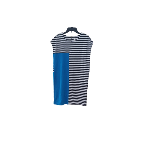 WOMEN'S DRESS- SHORT MULTICOLOR AND STRIPE DESIGN